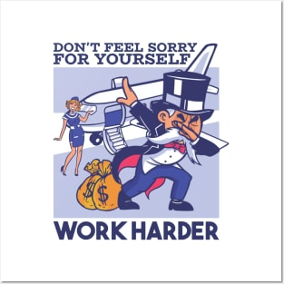 Work Harder Posters and Art